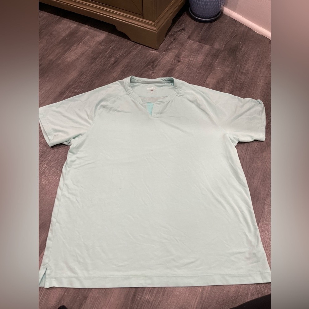 Rhone Athletic T-Shirt SHIRT Size Large Very Nice Green XL Workout🔥